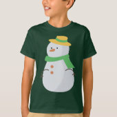 Niedlich Snowman T-Shirt (Vorderseite)