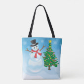 Niedlich Snowman Tasche (Rückseite)