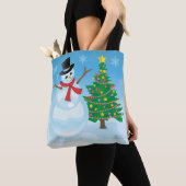 Niedlich Snowman Tasche (Von Nahem)