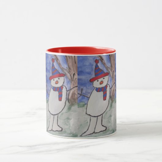 Niedlich Snowman Tasse (Zentrum)