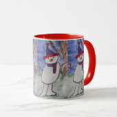 Niedlich Snowman Tasse (VorderseiteRechts)