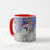 Niedlich Snowman Tasse (Vorderseite Links)