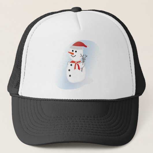 Niedlich Snowman Truckerkappe (Vorderseite)