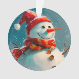 Niedlich Snowman Vintage Weihnachten Ornament