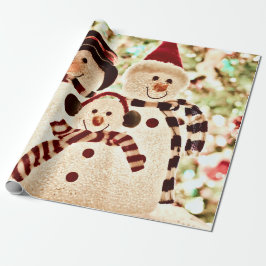 Niedlich Snowman Weihnachten Geschenkpapier