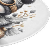 Niedlich Snowman Weihnachten Schneidebrett (Ecke)