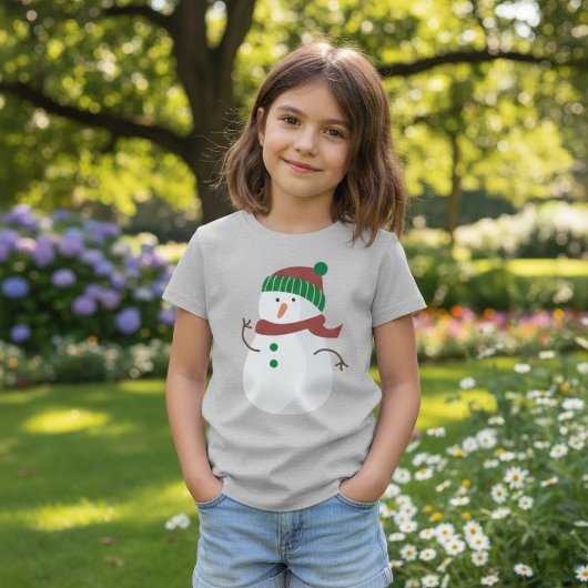 Niedlich Snowman Weihnachten T-Shirt