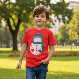 Niedlich Snowman Weihnachten T-Shirt