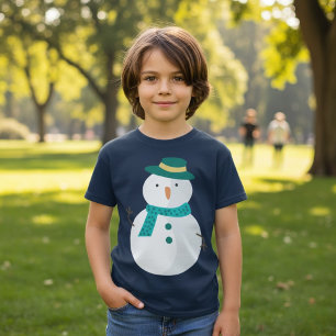 Niedlich Snowman Weihnachten T-Shirt
