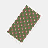 Niedlich Snowman Weihnachts Strumpf Pattern Serviette (Ecke)