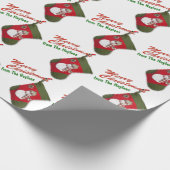 Niedlich Snowman Weihnachts-Strumpf White Personal Geschenkpapier (Ecke)