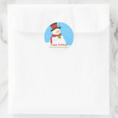 Niedlich Snowman Weihnachtsfeier Sticker (Tasche)