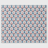 Niedlich Snowman Weihnachtsgeschenk Geschenkpapier (Flach)