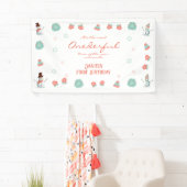 Niedlich Snowman Winter Onederland Geburtstag Banner (Insitu)