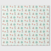 Niedlich Snowman Winter Onederland Geburtstag Geschenkpapier (Flach)