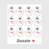 Niedlich Snowman Wintersaison Weihnachten Bujo Pla Aufkleber (Blatt)