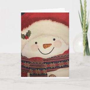 **NIEDLICH SNOWMAN** ZU "FAMILIEN UND FREUNDE" FEIERTAGSKARTE