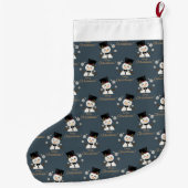 Niedlich Snowmen Großer Weihnachtsstrumpf (Rückseite)