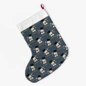 Niedlich Snowmen Großer Weihnachtsstrumpf (Rückseite (Hängend))