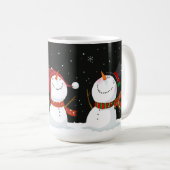 Niedlich Snowmen Kaffeemaschine Tasse (VorderseiteRechts)