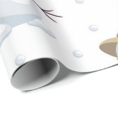 Niedlich Snowmen-Muster Geschenkpapier (Rolleneckpunkt)