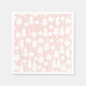 Niedlich Snowmen Paper Napkins Serviette (Vorderseite)