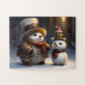 Niedlich Snowmen Puzzle (Horizontal)