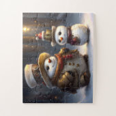 Niedlich Snowmen Puzzle (Vertikal)