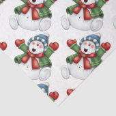 Niedlich Snowmen Seidenpapier (Detail)