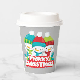 Niedlich Snowmen Trio Holiday Pappbecher