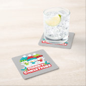 Niedlich Snowmen Trio Holiday Rechteckiger Pappuntersetzer (Vor Ort)