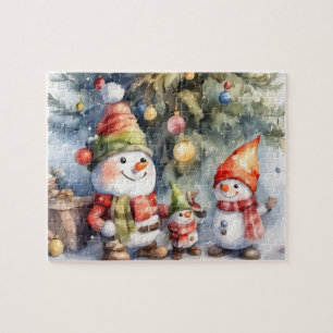 Niedlich Snowmen Winter Wonderland Puzzle