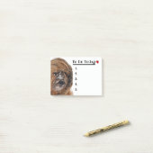 Niedlich Snowy Dog Post-it Klebezettel (Auf Schreibtisch)