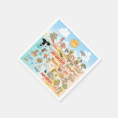 Niedlich SoCal Serviette (Ecke)