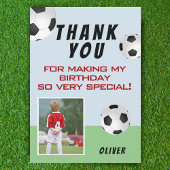 Niedlich Soccer Balls Kindergeburtstag Foto Dankeskarte