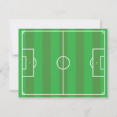 Niedlich Soccer Boy, Fußball Geburtstagsparty Einladung (Rückseite)