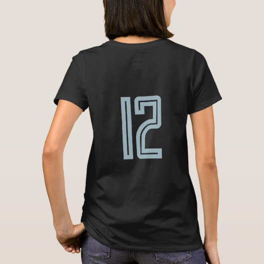 Niedlich Soccer Mama Sportteam T-Shirt (Rückseite)