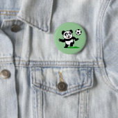 Niedlich Soccer Panda Button (Beispiel)