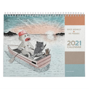 Niedlich Sockmonkey und seine Freunde - Kalender 2