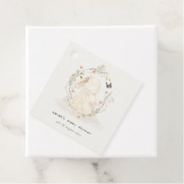 Niedlich Soft Baby Mum Bunny Floral Wreath Baby Du Geschenkanhänger