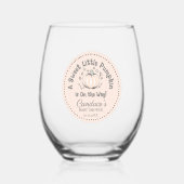 Niedlich Soft Orange Kleine Pumpkin Fall Baby Dusc Weinglas Ohne Stiel (Vorderseite)