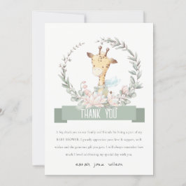 Niedlich Soft Safari Giraffe Blumengarnitur Kinder Dankeskarte