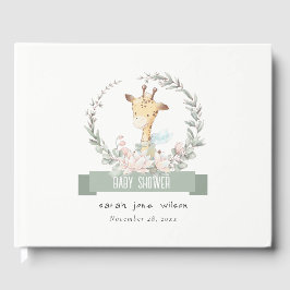 Niedlich Soft Safari Giraffe Blumengarnitur Kinder Gästebuch