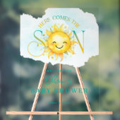 Niedlich Sonnenschein kommt hier mit der Son Baby  Acrylschild (Neutral)