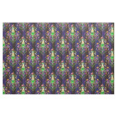Niedlich Space Alien Floral SciFi Damask Stoff (Yard (91,4 cm))