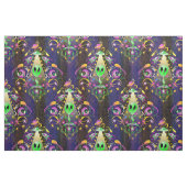 Niedlich Space Alien Floral SciFi Damask Stoff (Fat Quarter (45,7 x 55,9 cm))