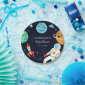 Niedlich Space Theme Kinderdusche Pappteller (Party)