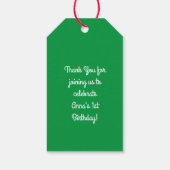 Niedlich Spaghetti Kindergeburtstag Party Kawaii Geschenkanhänger (Rückseite)