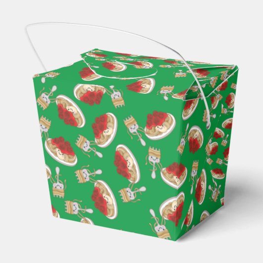 Niedlich Spaghetti Kindergeburtstag Party Kawaii Geschenkschachtel (Rückseite)