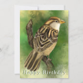 Niedlich Sparrow Birthday Gard (Vorderseite)
